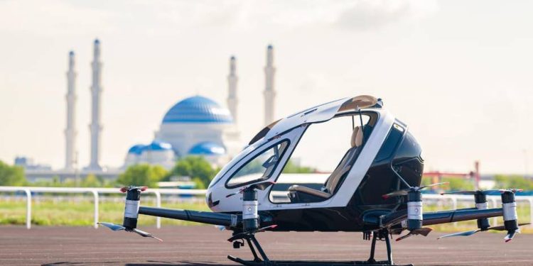 Qozog‘istonda ilk bor elektr aerotaksining sinov parvozi amalga oshirildi